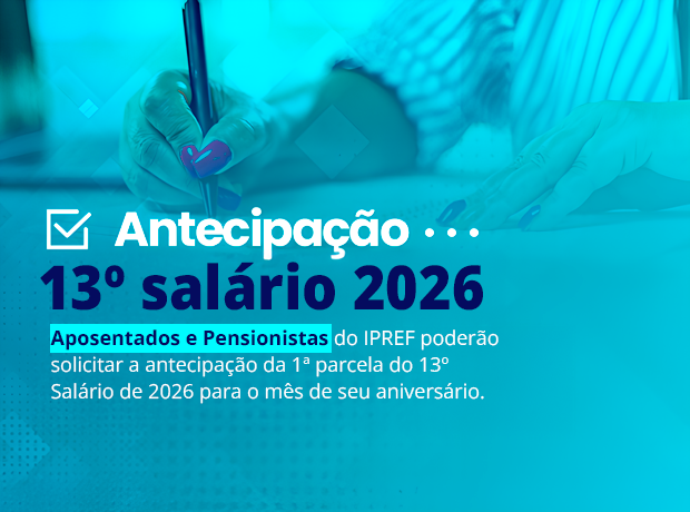 ANTECIPAÇÃO 13º SALÁRIO 2026